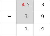 Subtract Numbers Tens Column