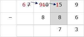 In Tens Column