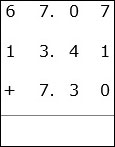 Sum of Decimal