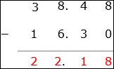 Sum of Decimal