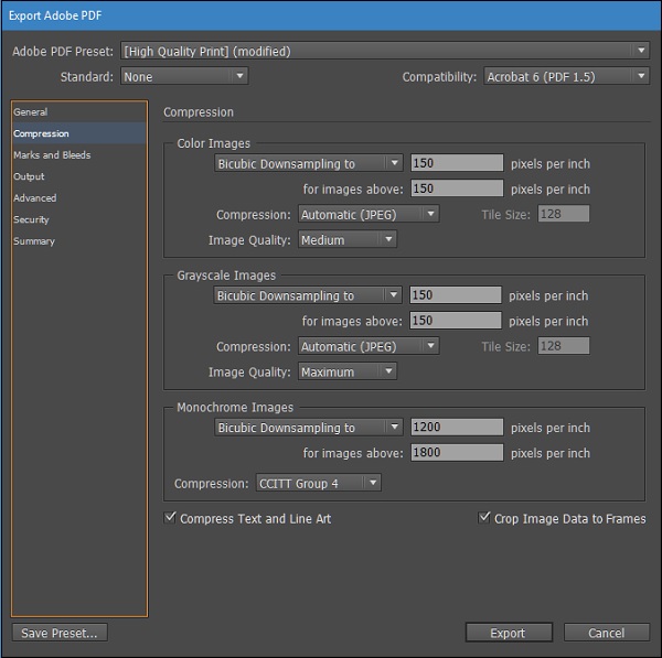Compression Options