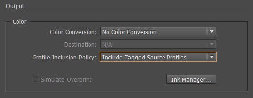 Output options