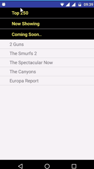 Expanding List View