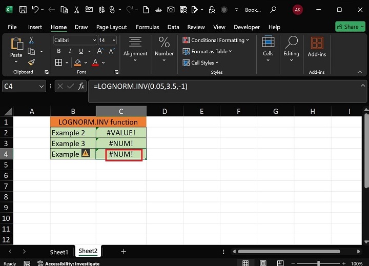 LOGNORM.INV Function8