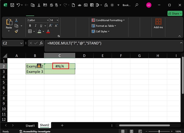 MODE.MULT Function4