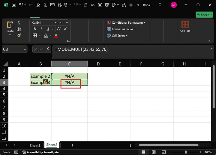 MODE.MULT Function6