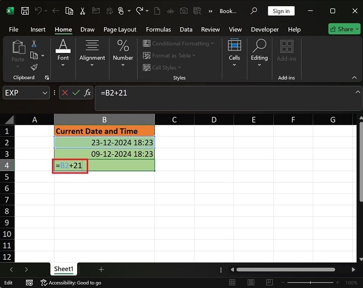 NOW Function to Obtain Excel Current Date and Time7