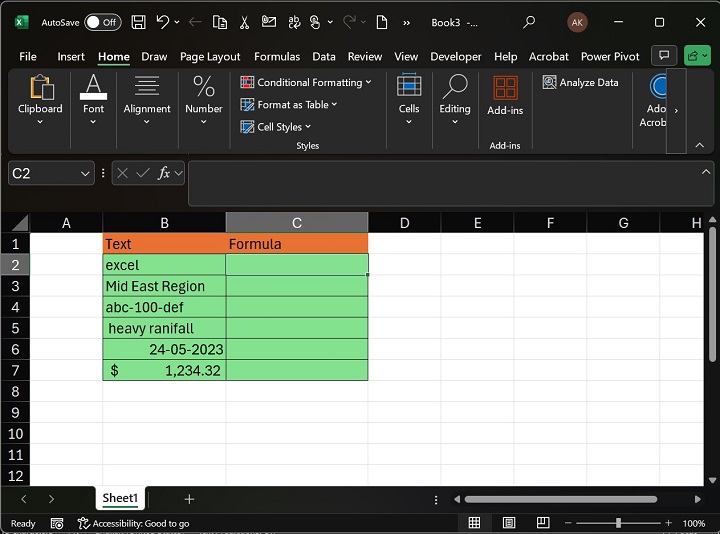 Use of UPPER function in Excel1