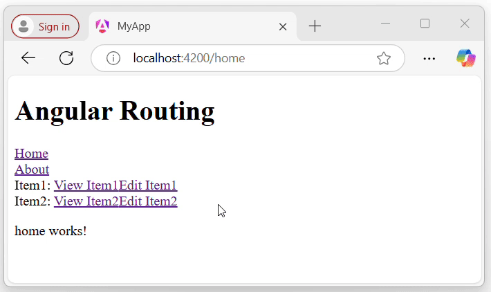 Nested Routes