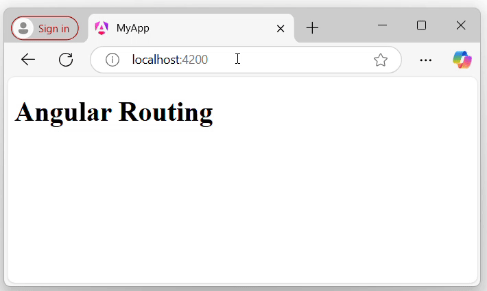 Angular Routing
