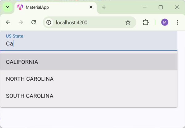 Autocomplete