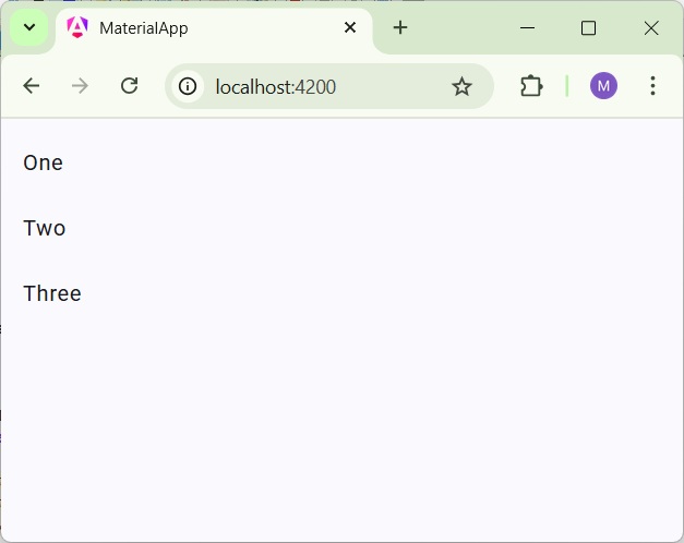 List
