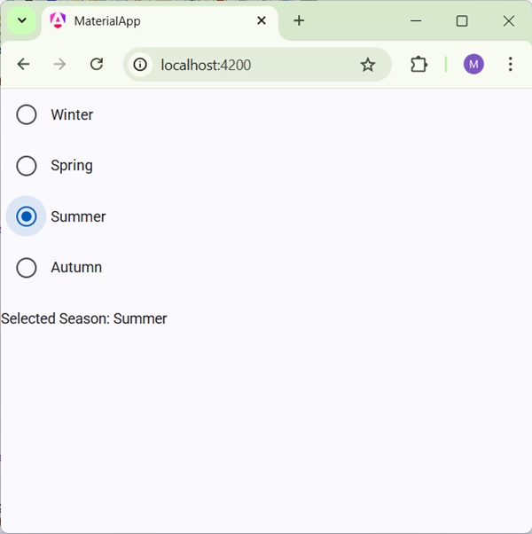 Radio button