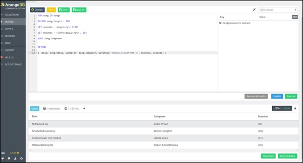 Complex Query in AQL 2