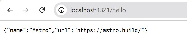 Astro Endpoints JSON