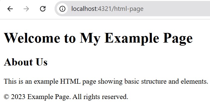 Astro Pages HTML Page