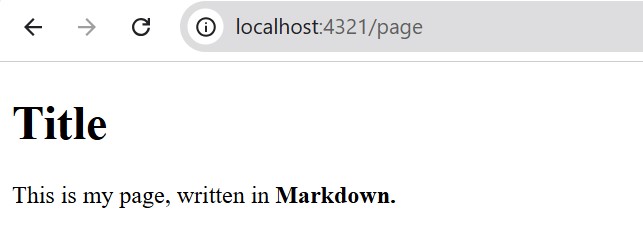 Astro Pages Markdown Page