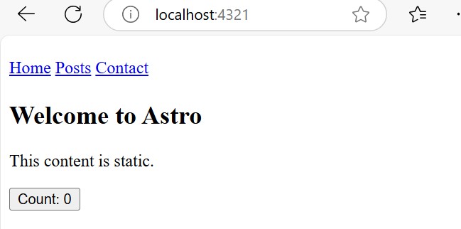 Astro React Integration