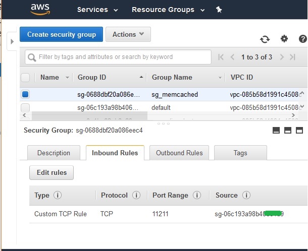 Access Memcache Cluster 3 