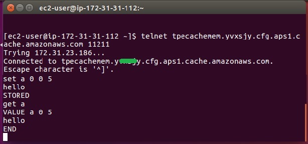 Access Memcache Cluster 6 