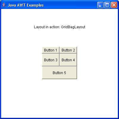 AWT GridBagLayout