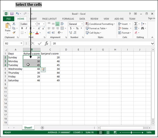 Select Cell to Cut