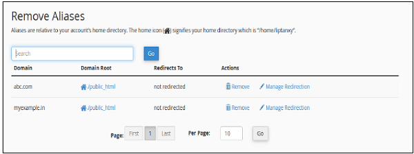 Remove Aliases