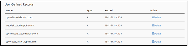 UserDefined Records