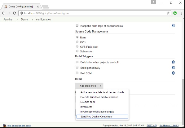 Add Build step