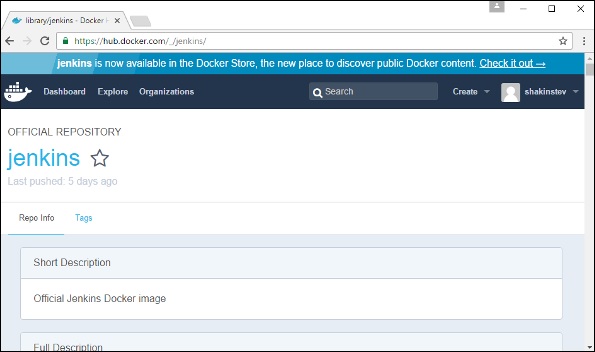 Jenkins image