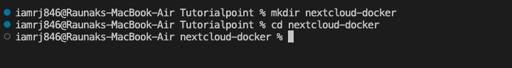 Setting up Nextcloud Project 1
