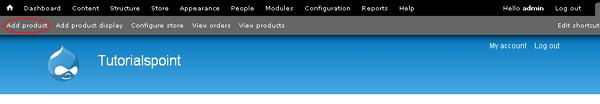 Drupal Create Products