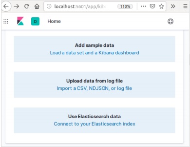 Kibana Home Page