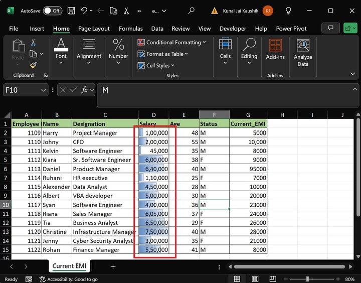 add Data Bars 2