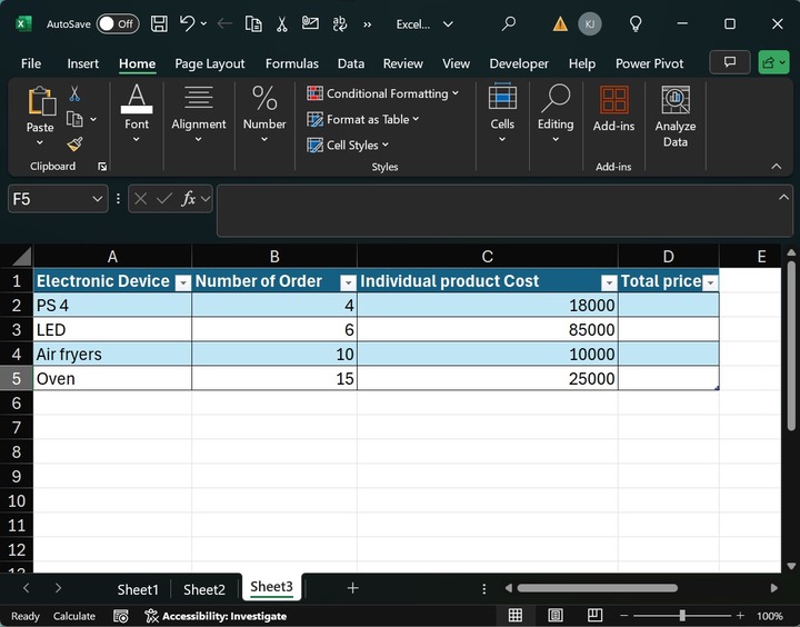 Relative Reference in Excel