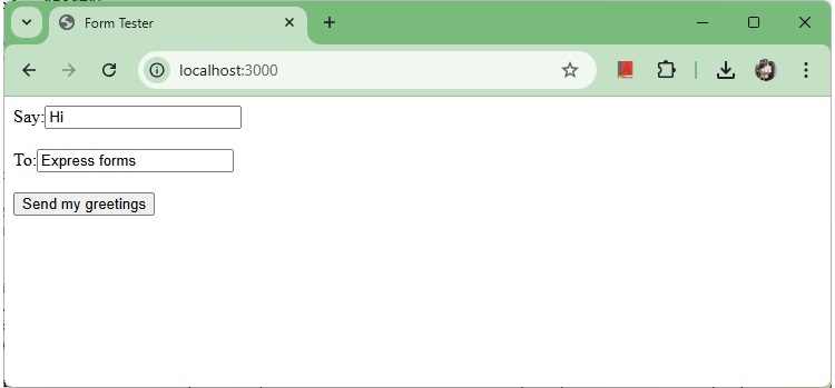 form submission