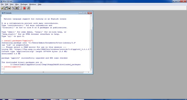 Snapshot of Output