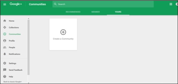 Create a Community