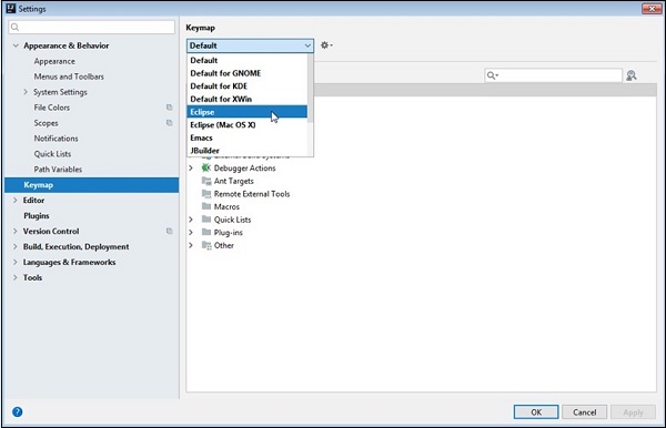 Eclipse Keymap