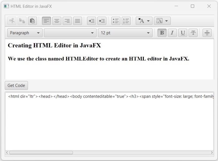 HTMLEditor Output3