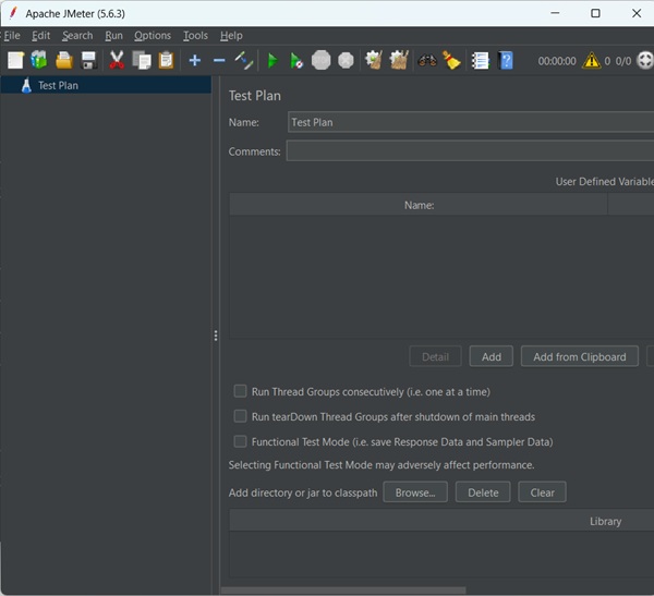 JMeter GUI