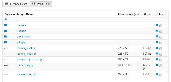 joomla Content Menu