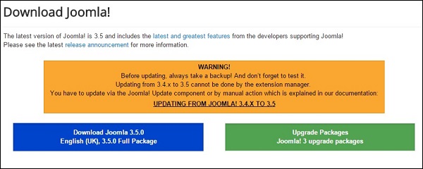 joomla Setup