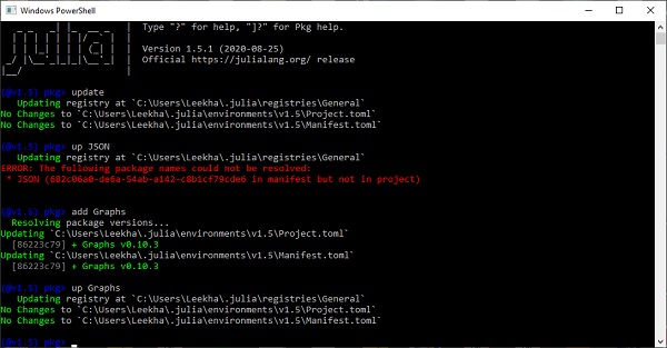 Updating Packages