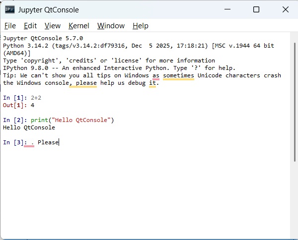 QtConsole