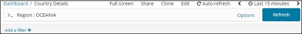Filter in Dashboard