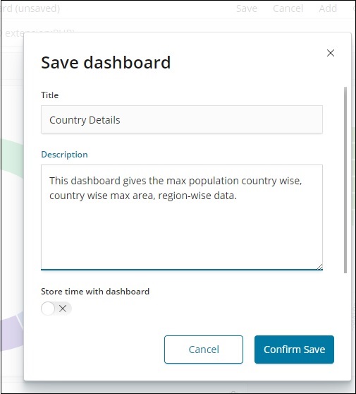 Save Dashboard