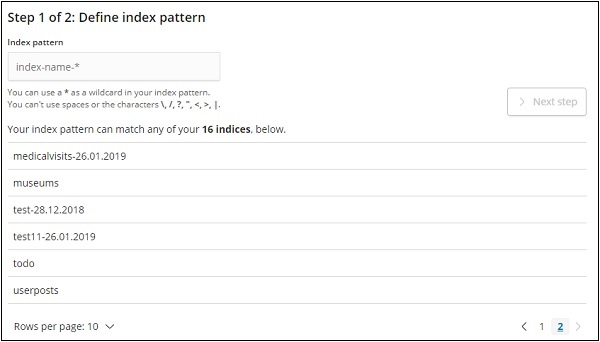 Time filter field