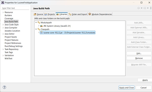 Java Build Path