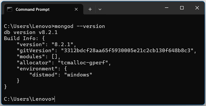 MongoDB Version